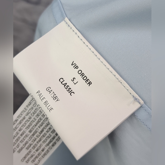 Burberry Men's Dress Shirt Formal Gatsby Blue Classic Fit Large 16 x 34 / 41 EU - Picture 4 of 16